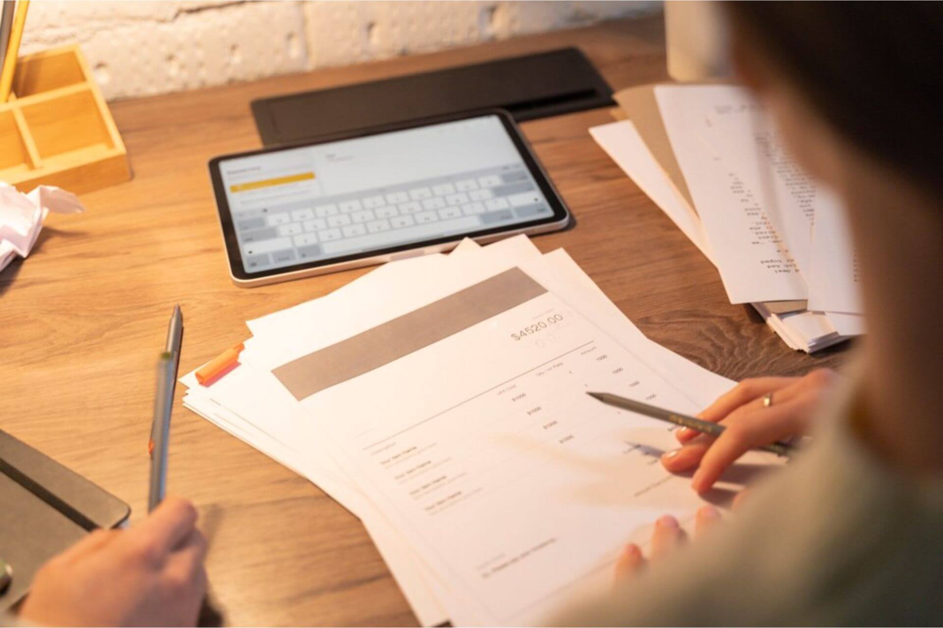 an educator reviewing salary and benefits