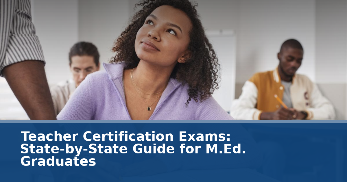 Teacher Certification Exams: State-by-State Guide for M.Ed. Graduates