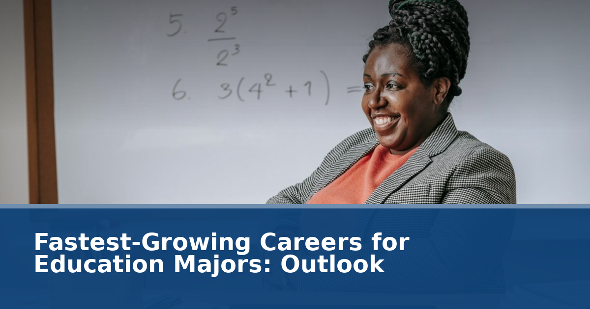 Fastest-Growing Careers for Education Majors: 2024–2034 Outlook