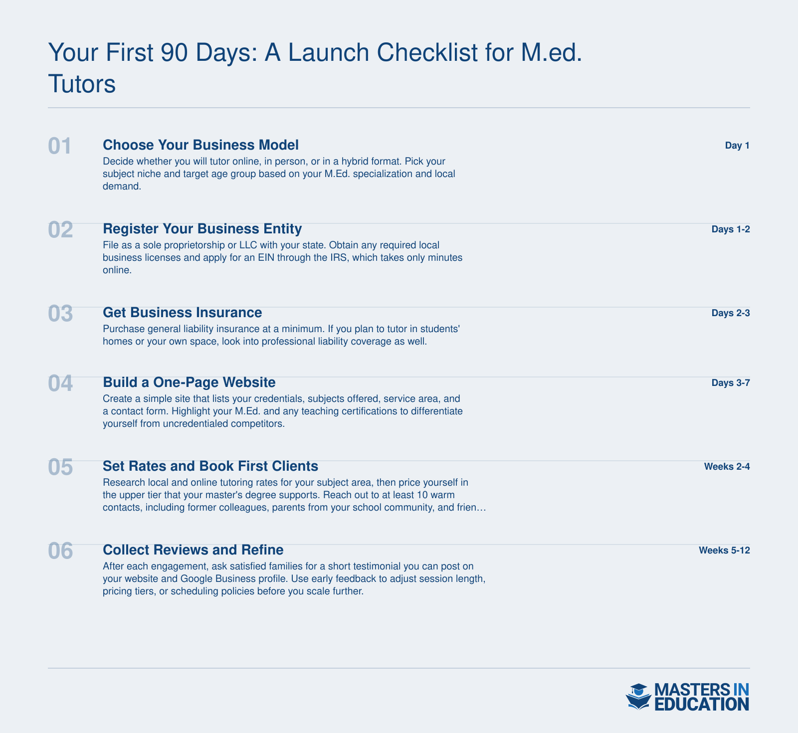 Your First 90 Days: A Launch Checklist for M.Ed. Tutors