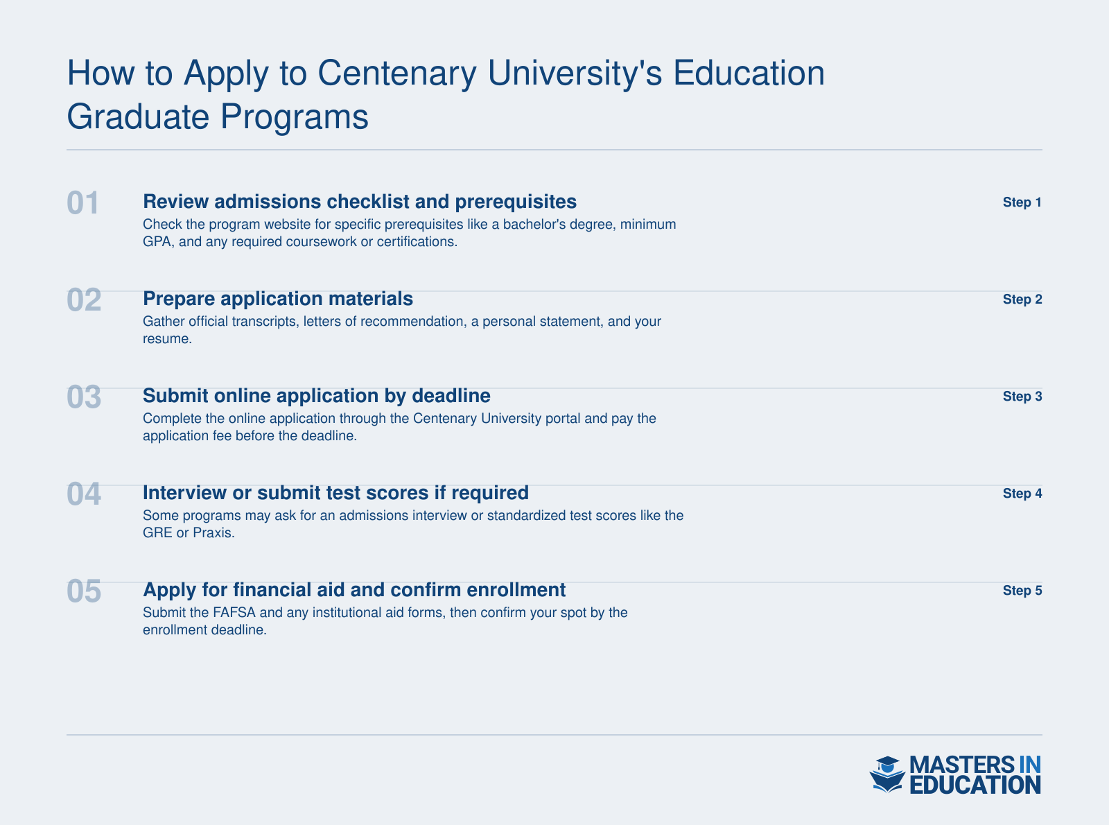 How to Apply to Centenary University's Education Graduate Programs