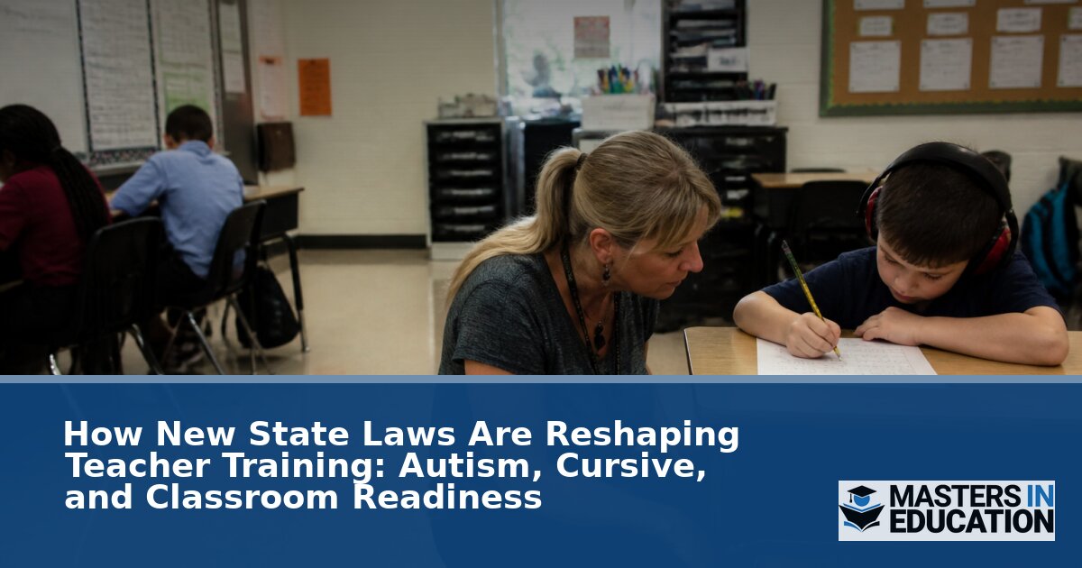 New State Laws Reshaping Teacher Training: Autism & Cursive