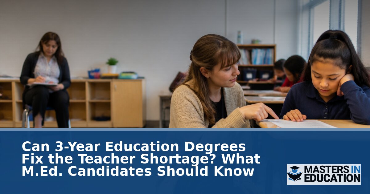 3-Year Education Degree: What M.Ed. Candidates Should Know