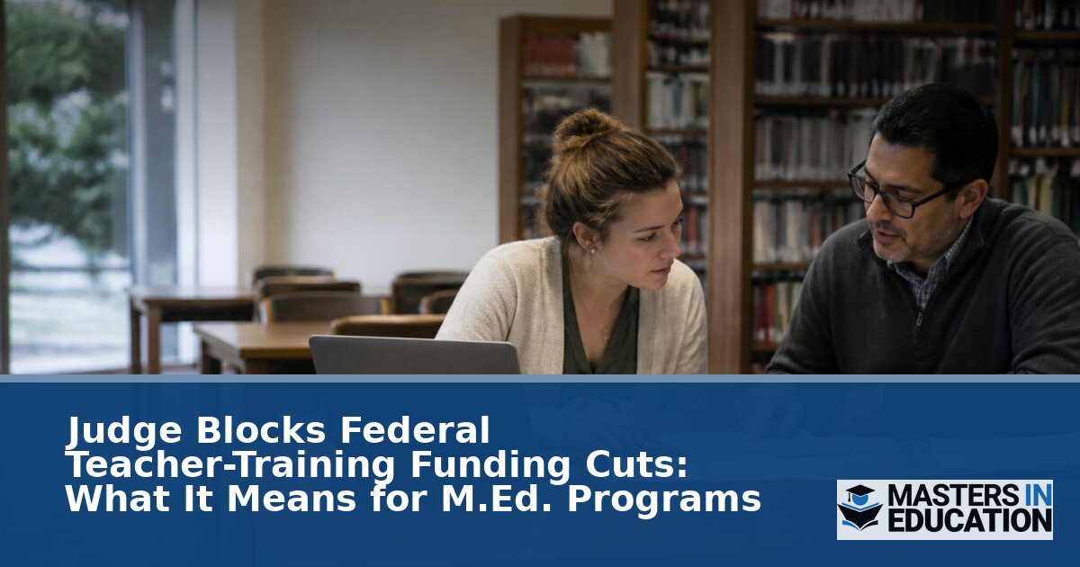 Teacher Training Grant Ruling: What It Means for M.Ed.