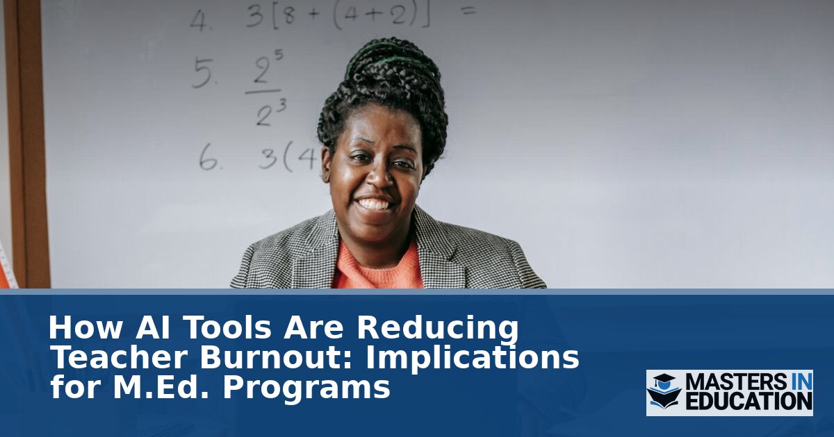 How AI Tools Reduce Teacher Burnout: M.Ed. Implications