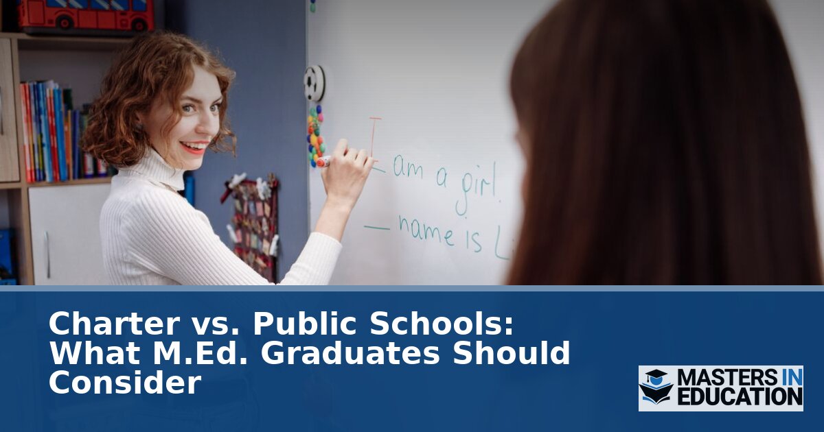 Charter vs. Public Schools for Teachers With an M.Ed.
